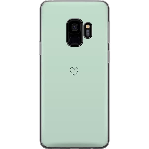 Kompatibel Mobilcover til Samsung Galaxy S9 Hjerte Grøn