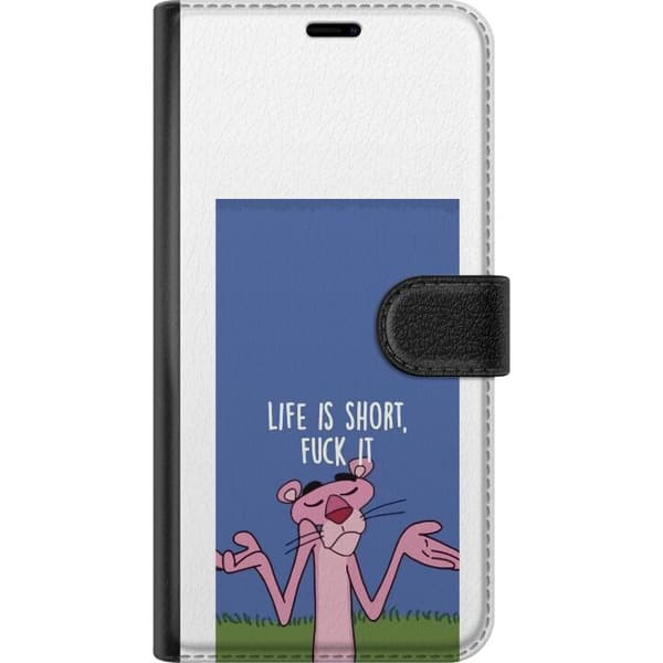 Kompatibelt Lommeboketui til Apple iPhone 17 Life Is Short citat