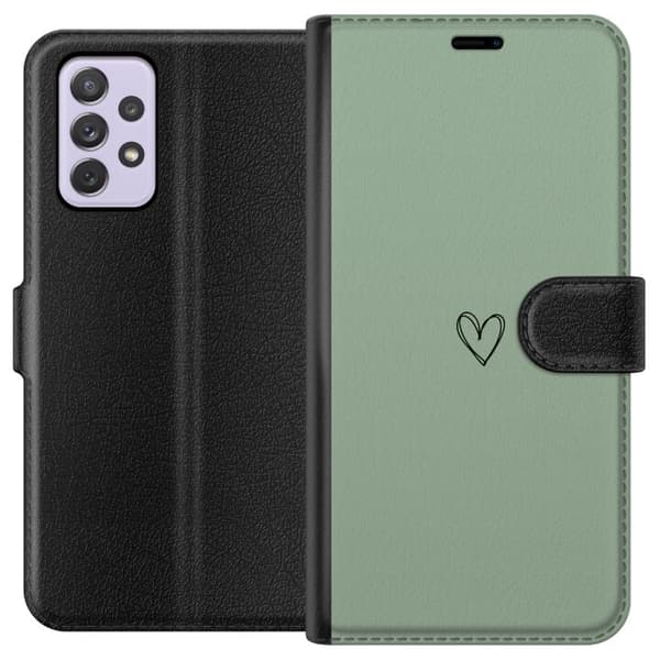 Kompatibelt Lommeboketui til Samsung Galaxy A52s 5G Hjerte