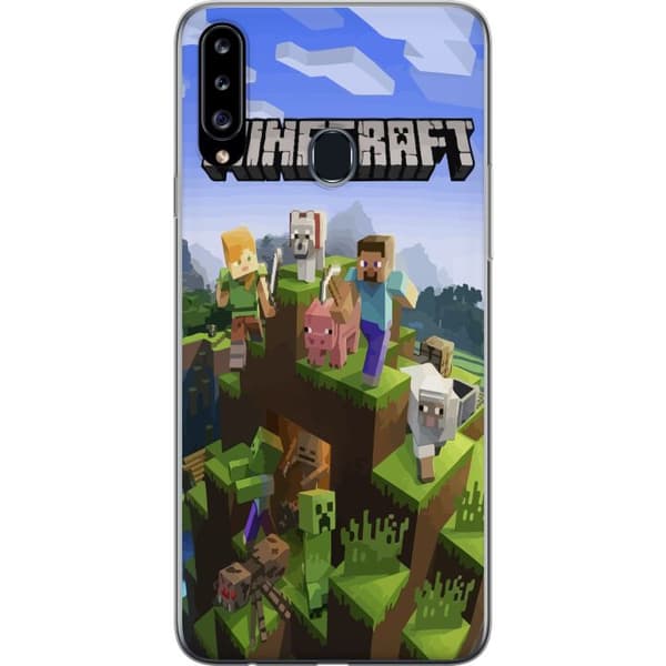 Kompatibelt Mobilskal till Samsung Galaxy A20s Minecraft