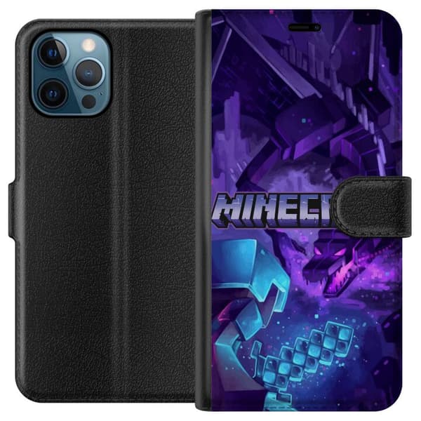 Kompatibelt Lommeboketui til Apple iPhone 12 Pro Minecraft