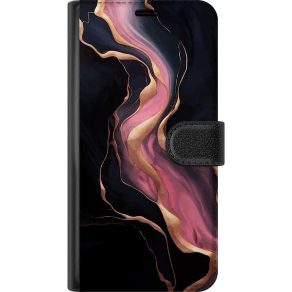 Kompatibelt Plånboksfodral till Apple iPhone 12 Marble Pattern Luxury Design Stone