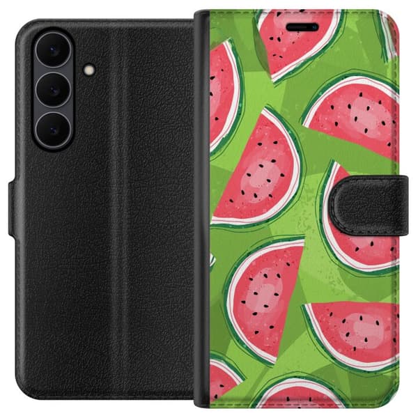 Kompatibelt Plånboksfodral till Samsung Galaxy S25 FE Vattenmelon