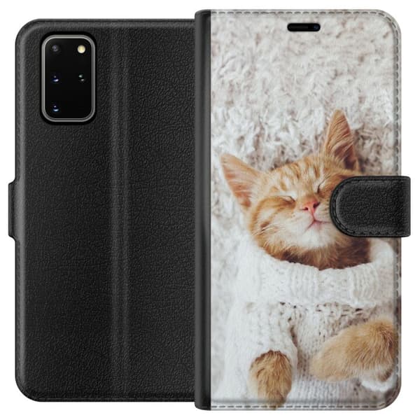 Kompatibelt Plånboksfodral till Samsung Galaxy S20+ Katt