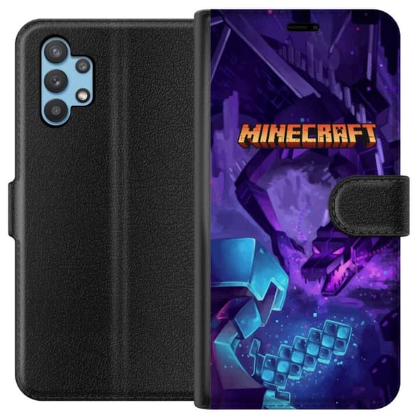 Kompatibelt Plånboksfodral till Samsung Galaxy A32 5G Minecraft
