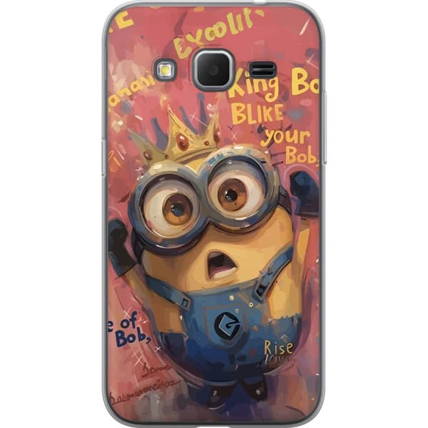 Kompatibelt Mobildeksel til Samsung Galaxy Core Prime Minion Med Krona