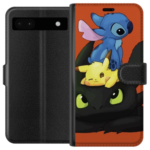 Kompatibel Tegnebogsetui til Google Pixel 6a Lilo og Stitch