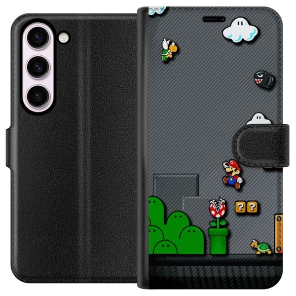 Kompatibelt Plånboksfodral till Samsung Galaxy S23 Super Mario Bros