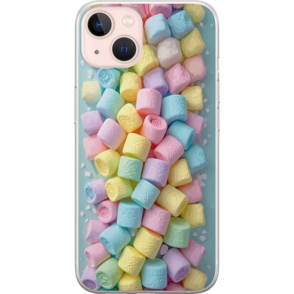 Kompatibelt Mobildeksel til Apple iPhone 13 Søt godisdesign med marshmallows