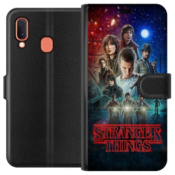 Kompatibelt Plånboksfodral till Samsung Galaxy A20e Stranger Things