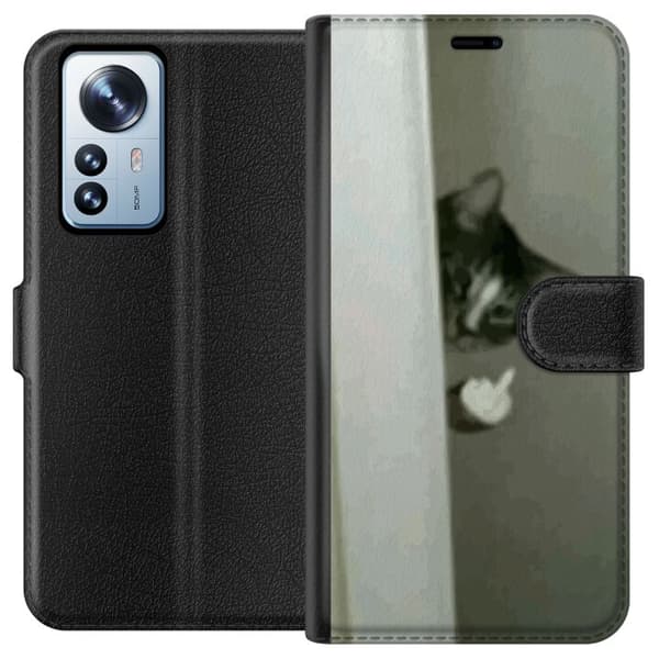 Kompatibel Tegnebogsetui til Xiaomi 12 Pro HAHA Kat