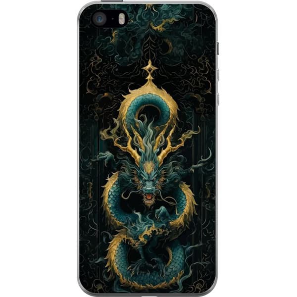 Kompatibelt Mobildeksel til Apple iPhone SE (2016) Asiatisk drake