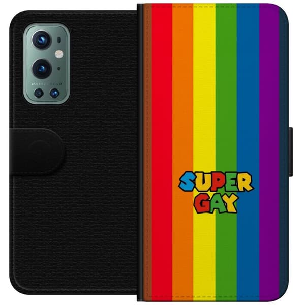 Yhteensopiva Lompakkokotelo OnePlus 9 Pro Super Gay regnbåge