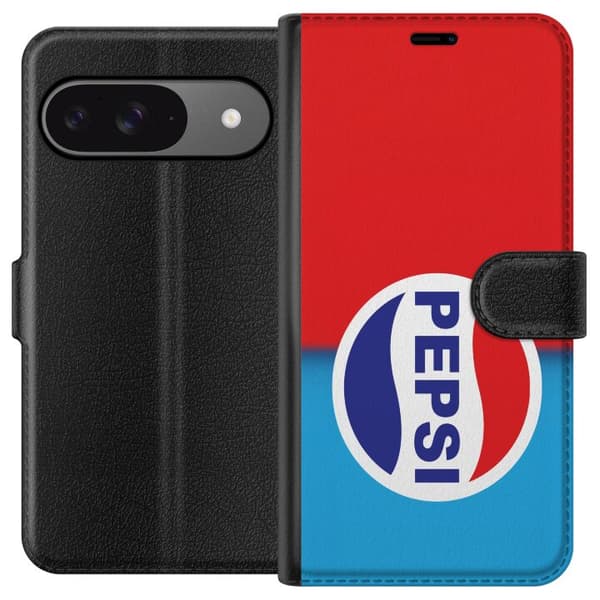 Kompatibel Tegnebogsetui til Google Pixel 9 Ikonisk Pepsi-design