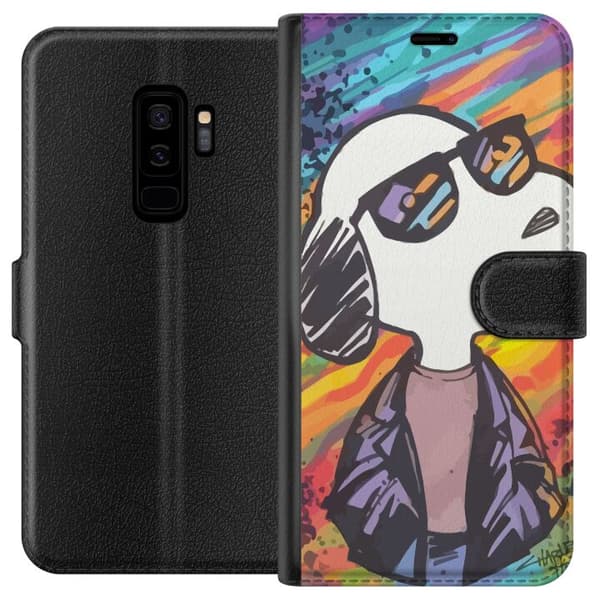Kompatibelt Plånboksfodral till Samsung Galaxy S9+ Snobben Snoopy