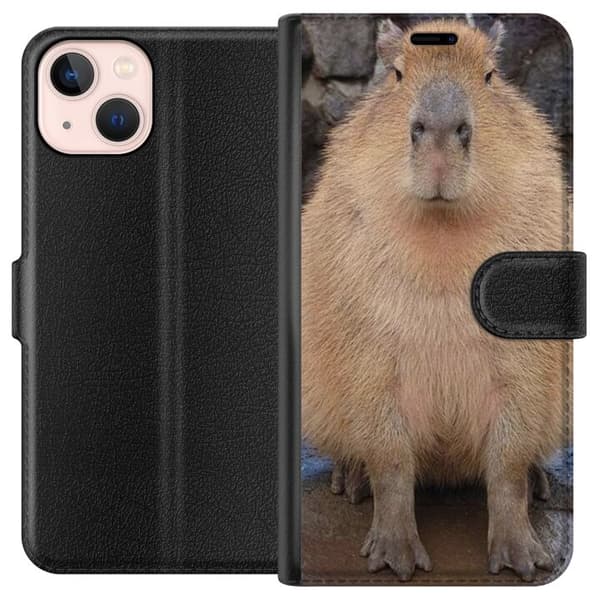 Kompatibelt Plånboksfodral till Apple iPhone 13 mini Capybara