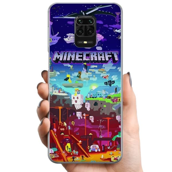 Kompatibelt Mobildeksel til Xiaomi Redmi Note 9 Pro MineCraft