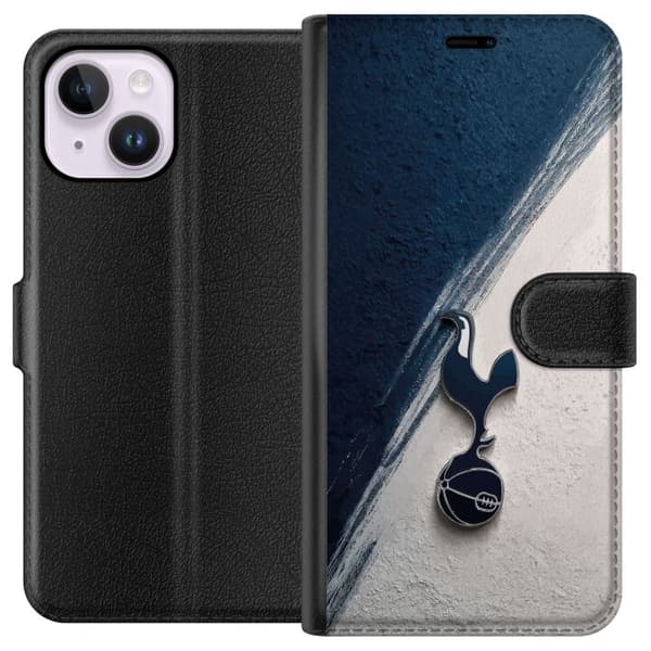 Kompatibel Tegnebogsetui til Apple iPhone 14 Plus Elegant Tottenham Hotspur design til fodboldfans