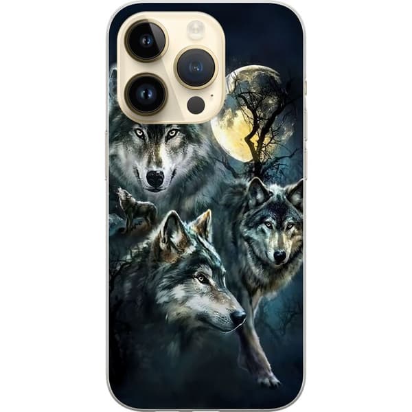 Kompatibelt Mobilskal till Apple iPhone 14 Pro Wolf / Varg