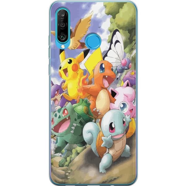 Kompatibelt Mobilskal till Huawei P30 lite Pokemon