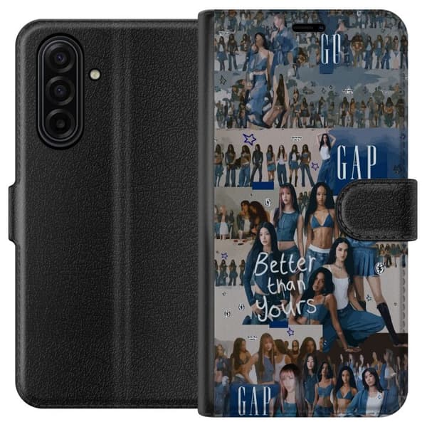 Kompatibel Tegnebogsetui til Samsung Galaxy A17 5G KATSEYE denim collage