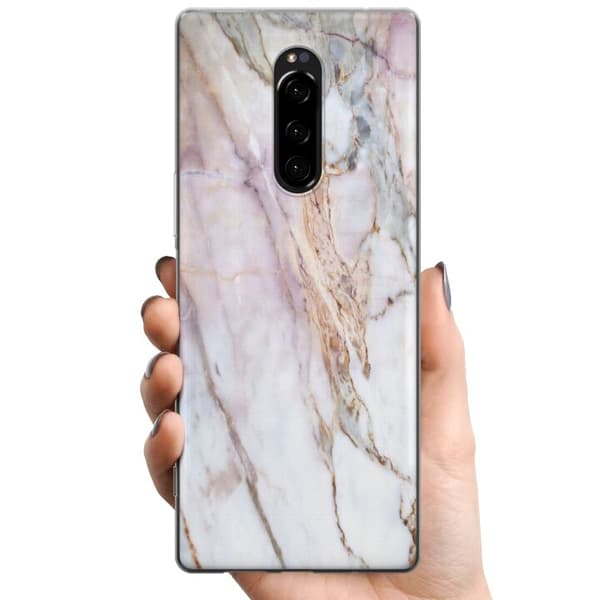Kompatibelt Mobildeksel til Sony Xperia 1 Marmor