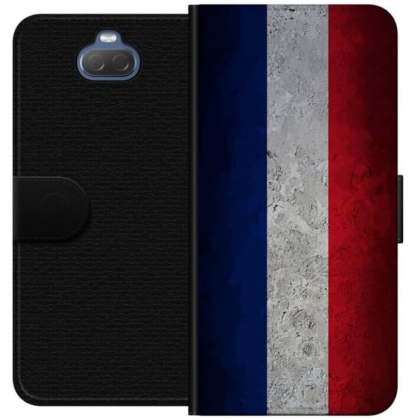 Kompatibel Tegnebogsetui til Sony Xperia 10 Renset fransk flagdesign