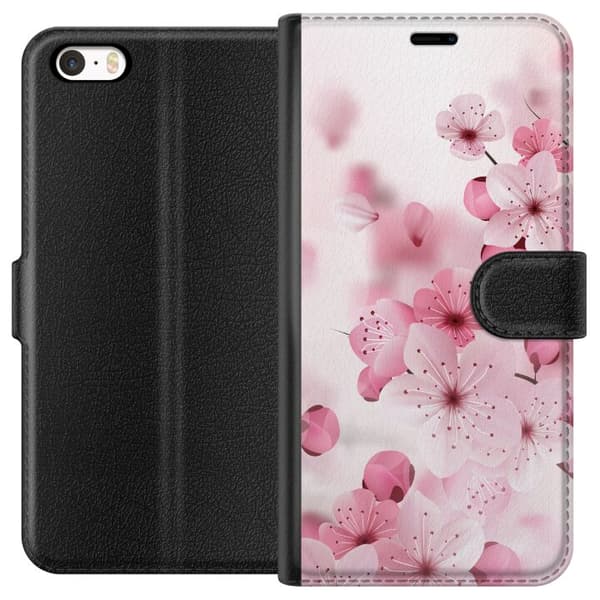 Kompatibel Tegnebogsetui til Apple iPhone 5 Kirsebærblomst
