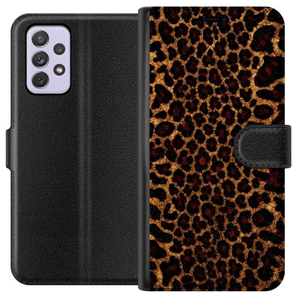 Kompatibelt Lommeboketui til Samsung Galaxy A52s 5G Leopardikon