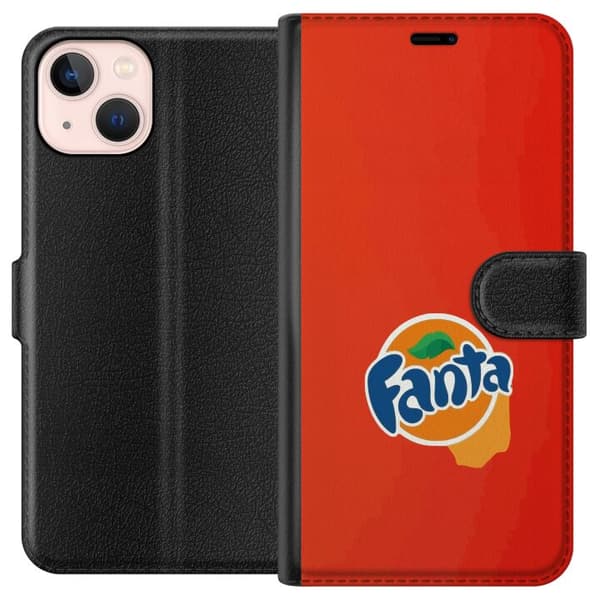 Kompatibelt Lommeboketui til Apple iPhone 13 mini Stilren appelsinforme design