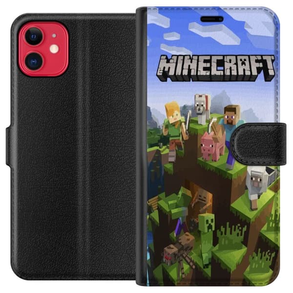 Kompatibelt Plånboksfodral till Apple iPhone 11 Minecraft