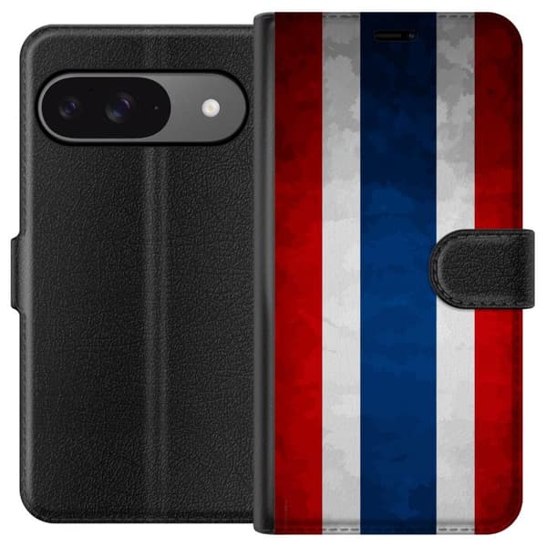 Kompatibelt Lommeboketui til Google Pixel 9 Thai flagg i stilren retrodesign