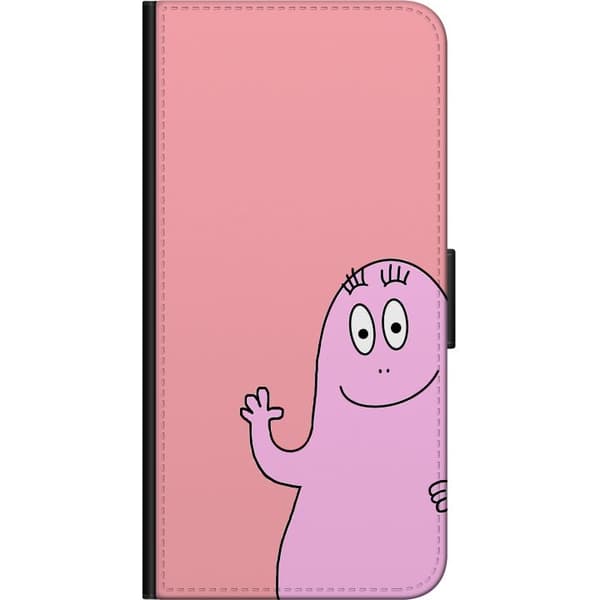 Kompatibel Tegnebogsetui til Nokia 2.4 Farverigt Barbapapa-design med bløde former og lyserøde nuancer