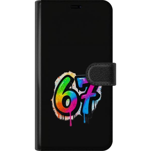 Kompatibelt Lommeboketui til Apple iPhone 17 Färgglada graffitisiffror