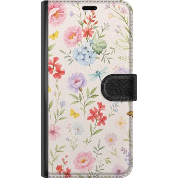 Kompatibelt Lommeboketui til Samsung Galaxy S21 Blomster
