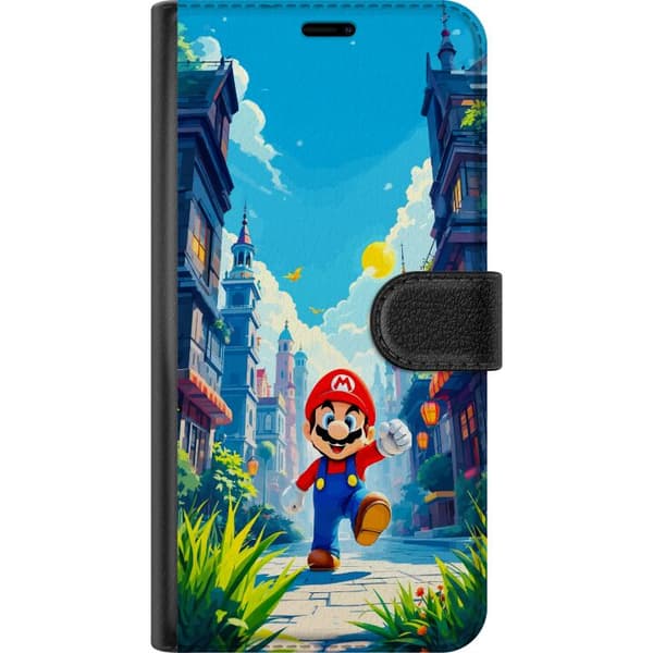 Kompatibelt Plånboksfodral till Apple iPhone 13 Ikoniskt spelmotiv med Super Mario