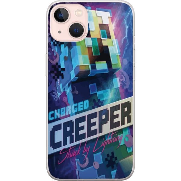 Kompatibelt Mobildeksel til Apple iPhone 13 Minecraft Creeper
