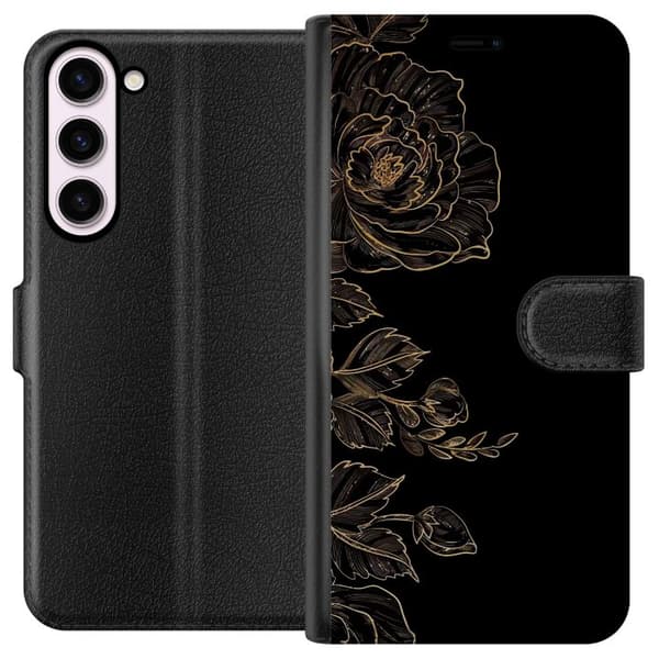 Kompatibelt Plånboksfodral till Samsung Galaxy S23+ Blommor