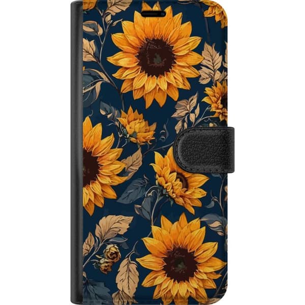 Kompatibelt Plånboksfodral till Samsung Galaxy A32 5G Solrosor