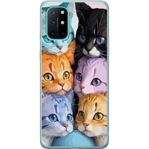 Kompatibelt Mobildeksel til OnePlus 8T Fargerike Katter