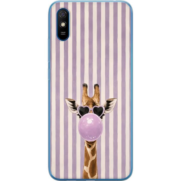 Kompatibelt Mobildeksel til Xiaomi Redmi 9AT Giraff med tuggummibubbla
