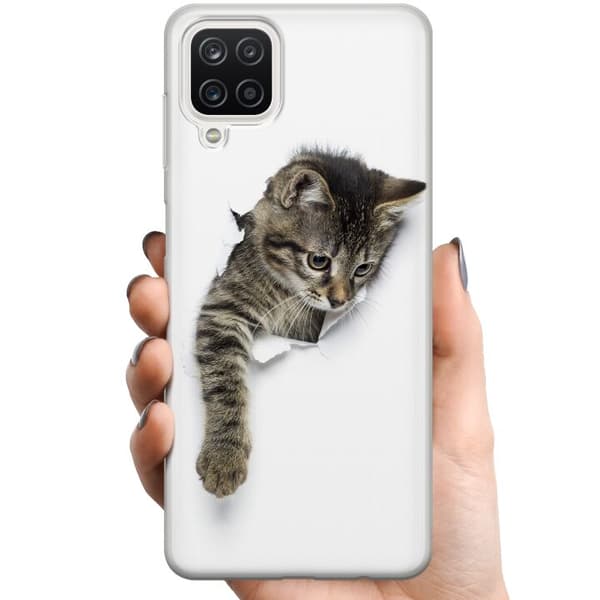 Kompatibelt Mobildeksel til Samsung Galaxy A12 Katt