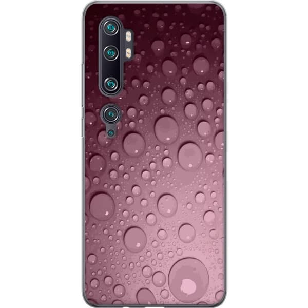 Kompatibelt Mobildeksel til Xiaomi Mi Note 10 Pro Rosa vattendroppar