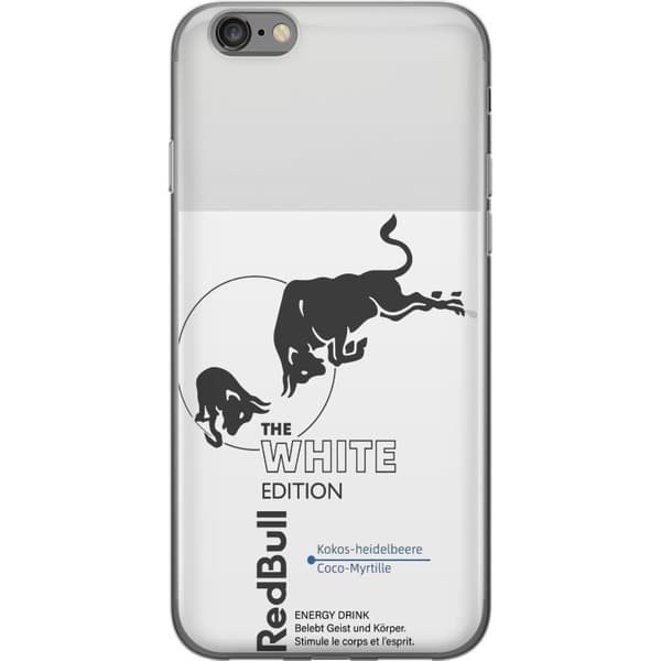 Kompatibelt Mobildeksel til Apple iPhone 6 Moderne Red Bull White Edition design