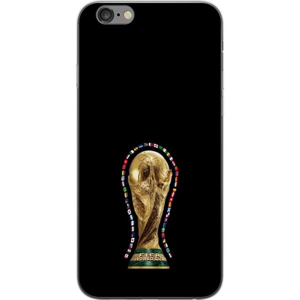 Kompatibelt Mobildeksel til Apple iPhone 6 Plus VM-trofé med internasjonale flagg og fotballtema