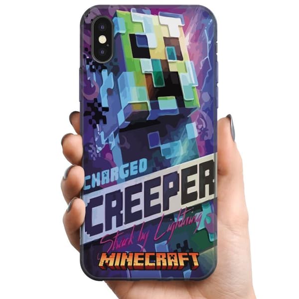 Kompatibelt Mobildeksel til Apple iPhone X Minecraft