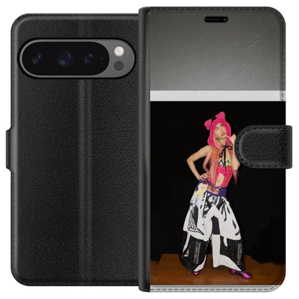 Kompatibel Tegnebogsetui til Google Pixel 9 Pro XL KATSEYE rosa modeporträtt