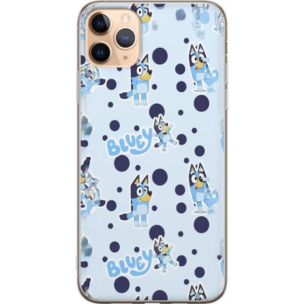 Kompatibelt Mobildeksel til Apple iPhone 11 Pro Max Bluey-mønster i lyseblå design