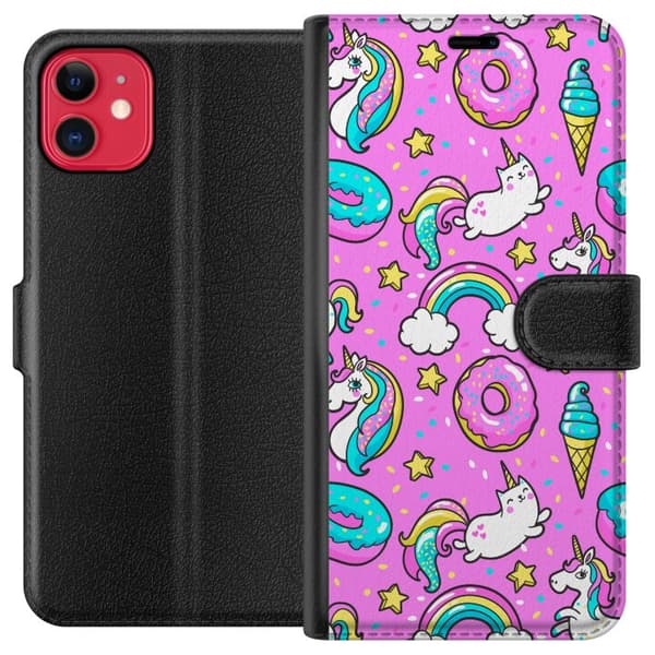 Kompatibel Tegnebogsetui til Apple iPhone 11 Unicorn