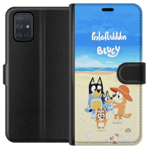 Kompatibelt Plånboksfodral till Samsung Galaxy A71 Bluey